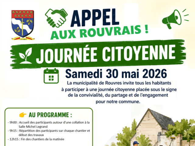 Participez à notre journée citoyenne le 30 mai 2026 !