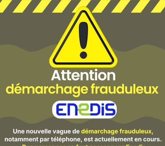 Communiqué ENEDIS : démarchage frauduleux